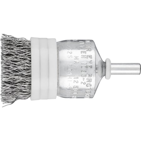 1 Banded Crimped Wire End Brush - .014 CS Wire, 1/4 Shank